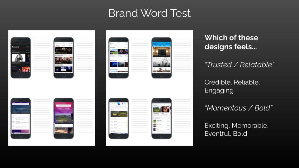 Design Exploration and Perception Testing